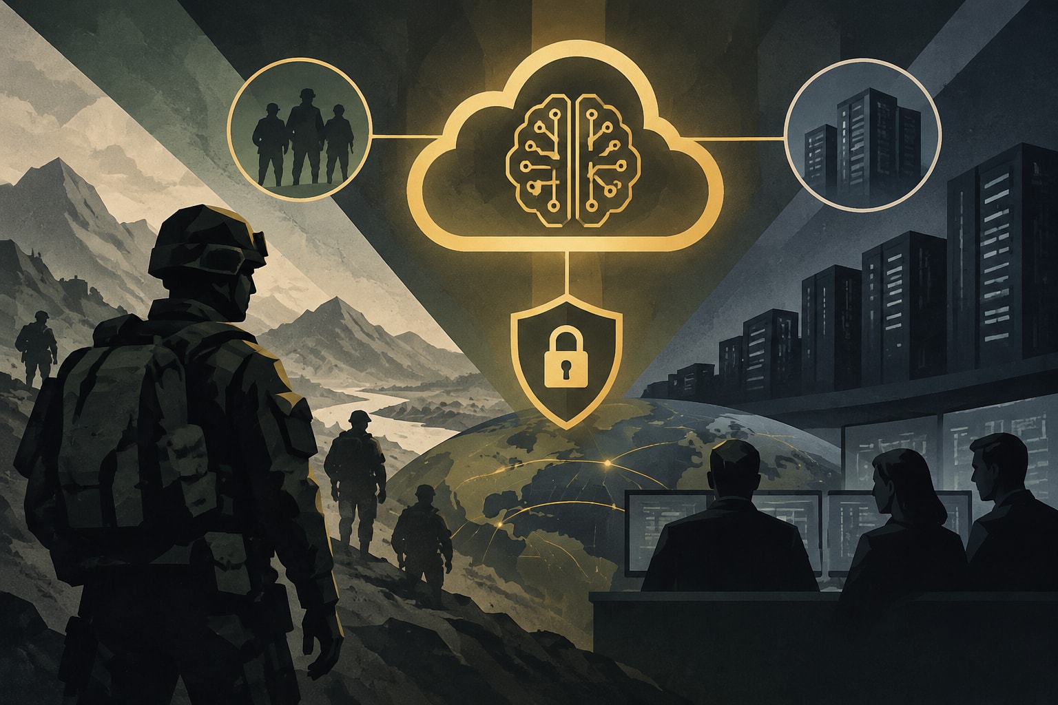 Editorial illustration for: Army Partners with AWS and WWT to Enhance AI-Enabled Cybersecurity