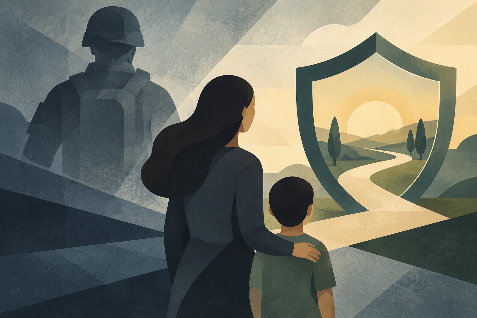 Editorial illustration for: What Military Spouses Need to Know About Life Insurance After FSGLI