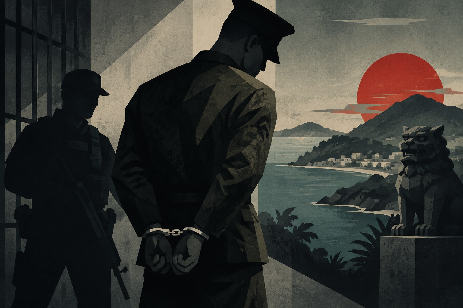 Editorial illustration for: Marine Lance Cpl. Indicted for Murder and Robbery in Okinawa