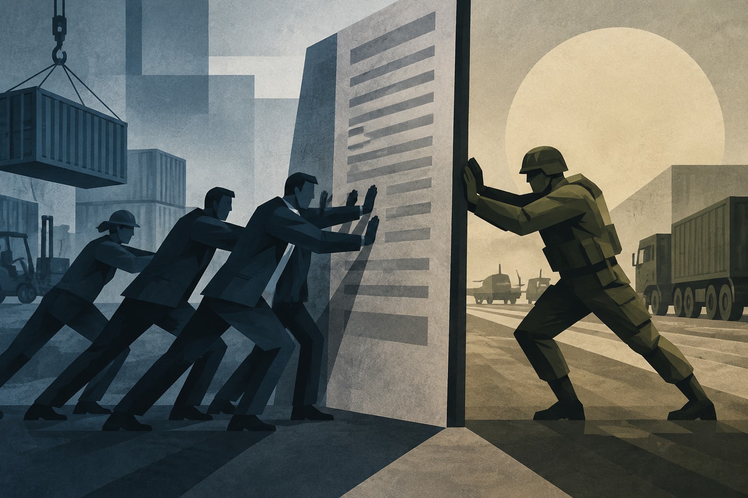 Editorial illustration for: Industry Pushes Back on DoD’s Proposed Rules for Moving Programs