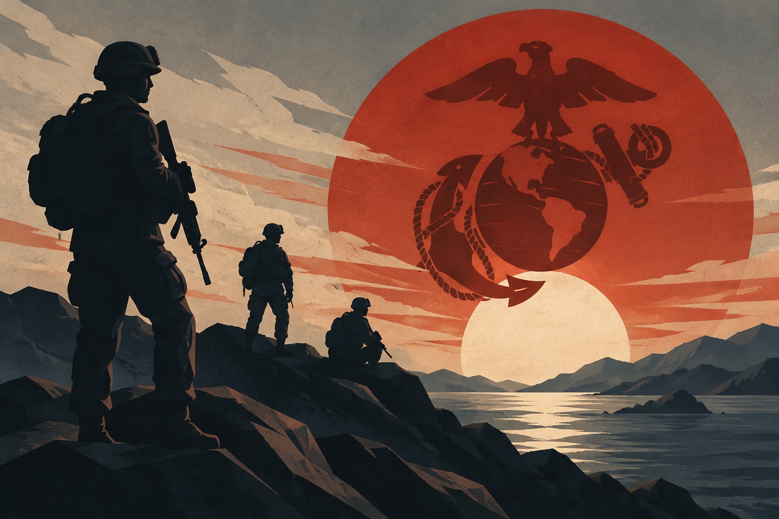 Editorial illustration for: Marine Corps Celebrates 251st Birthday on November 10