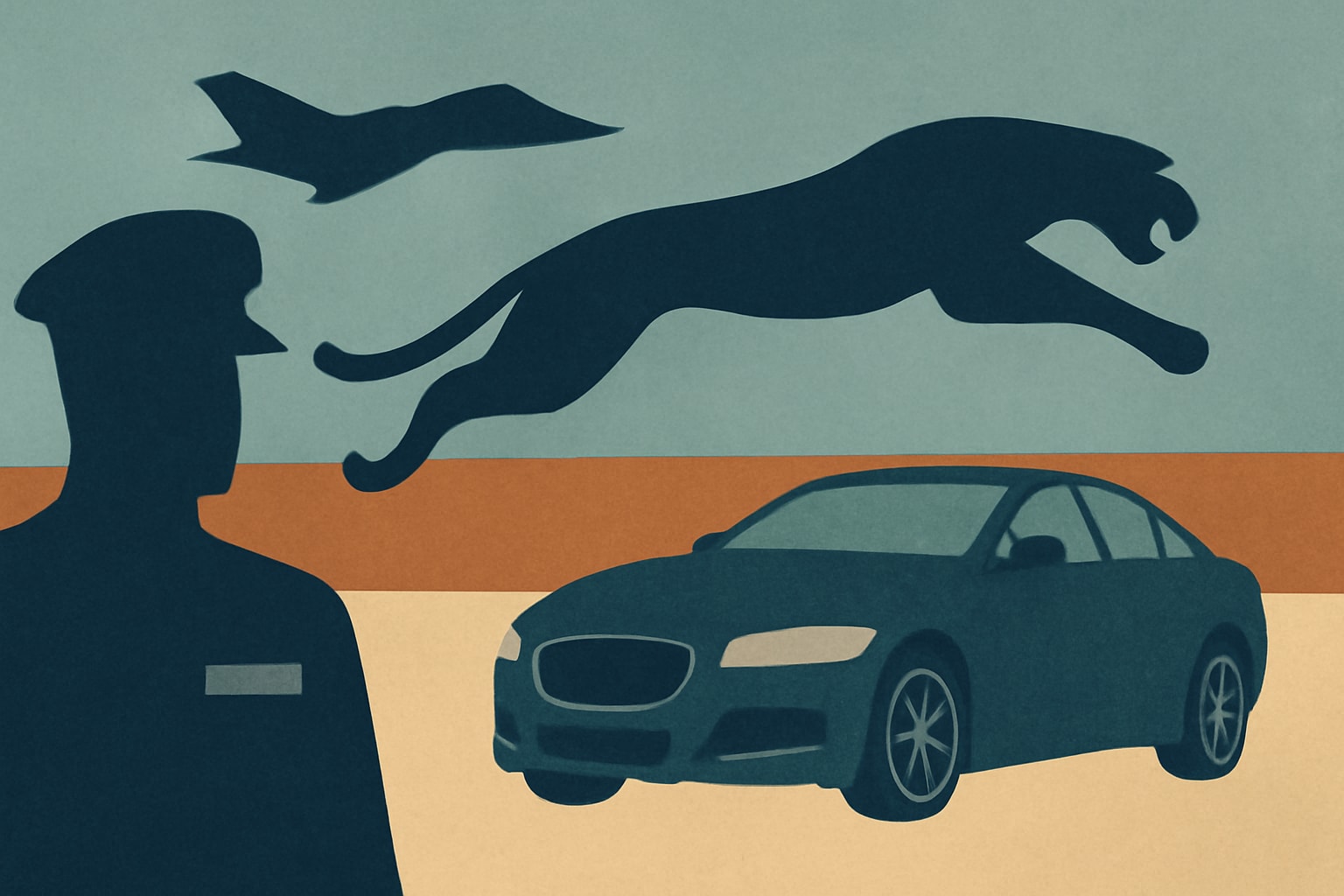 Editorial illustration for: Ford's Ownership of Jaguar: A Positive Shift for Luxury Car Buyers
